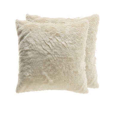 Threshold faux fur pillow hot sale